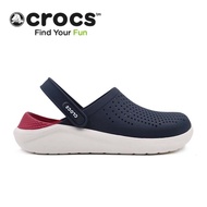 〖ใหม่เอี่ยมของแท้〗Crocs 2023 พื้นรองเท้าหนากันลื่นระบายอากาศได้ดีรองเท้าชายหาดฤดูร้อนเบาโตแฟชั่นสบาย