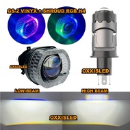 Lampu Mini Projector Biled GS2 VINYX 48 watt Lampu LED VINYX GS-H4 Projie H4 Mini Projector Lens Len