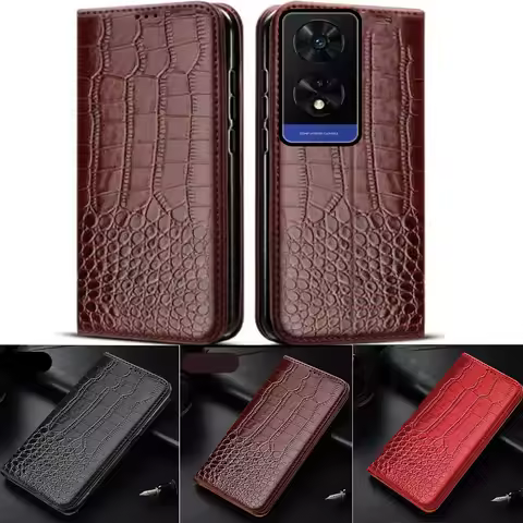 For TCL 505 Magnetic Card Flip Leather Stand Retro Style Phone Protective Case For TCL 505 T509K T50