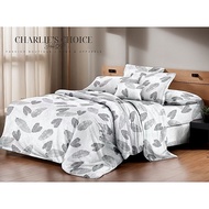 CC| 4 in 1 Set Cotton Beddings Pillow Case Garterized Bed Sheet 2pillowcase+1beddings+1blanket