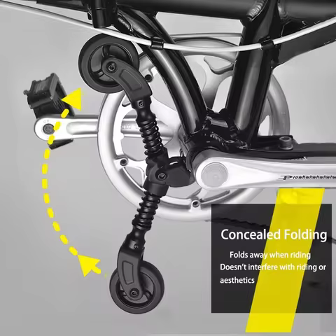 DAHON Bicycle Support Landing Gear Bicycle Third Wheel Easy Wheel Boost Assist Wheel Push Bike Acces