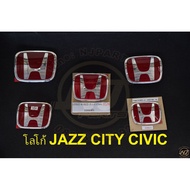โลโก้ Jazz City Civic H แดงของแท้