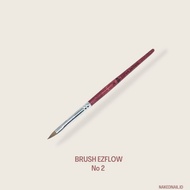 Nail brush acrylic nail brush ezflow no.2 brush ezflow no.2 3D acrylic brush ezflow nail art (Unit)