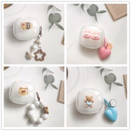 for Baseus E20 E19 E18 E18B Case BP1 Pro WM01 WM02 Cute bear cartoon rabbit soft silicone Transparen
