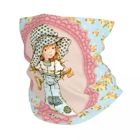 Custom Cartoon Sarahs Kay Kawaii Girl Bandana Neck Warmer Men Women Winter Ski Tube Scarf Gaiter Fac