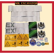 Hitachi EX EX200 EX200-5 Excavator Sticker Mesin Stiker 挖掘机神手贴纸 (1 Set)