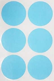 Royal Green Round 2" inch Light Blue Sticker 50mm dot Labels - Colored Circle Stickers Permanent Adh