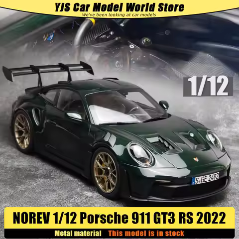 NOREV diecast model 1:12 Porsche911 GT3 RS 2022 metal car model ornament Collection