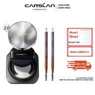 Skin Brightening Combo: Carslan Powder 2.0 24h Matte Oil Control Foundation 8g + Natural Fiber Eyebr