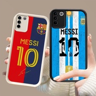 DK-84 FC Messi Silicone Casing black and white for VIVO V27E V29 V27 Y100 V29E Y200e Pro