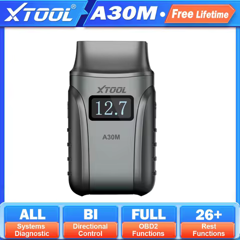 XTOOL A30M Bi-directional Scanner All System Diagnostic Tools CANFD Protocol Lifetime Free Update OB