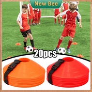 20Pcs Soccer Training Disc Durable Soccer Football Cones Flat Cones Marker Discs