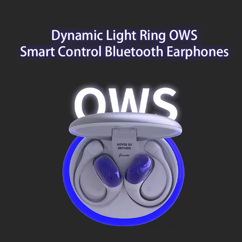 DMOOSTER D79 OWS Bluetooth Earphones Dynamic Aperture Breathing Light Memory Wear ASM Noise Reductio