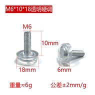 M6 * 19 Hard Transparent Adjustable Feet Furniture Feet Adjustable Adjustable Feet Mat Coffee Table 