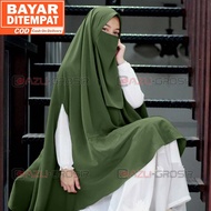 Gratis Cadar Khimar Jumbo Syari As Syifa Softpet Magic Pocket Hijab Instan Asyifa XXL Wolfis Premium