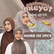 By Naffa 100RB CONTENTS 7PCS Pashmina Rayon T-shirt (ACRYLIC LABEL) Pashmina jersey T-shirt Pashmina