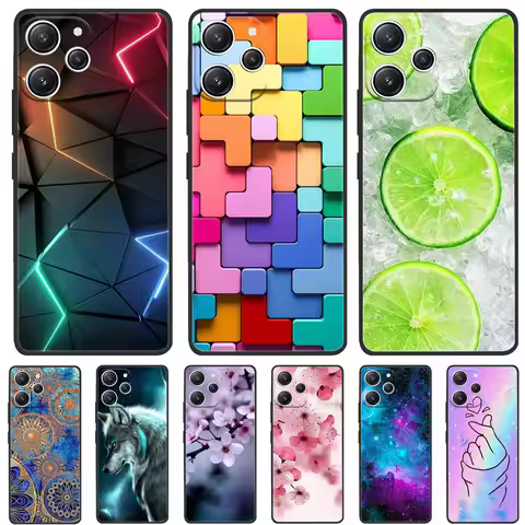 Case For Xiaomi Redmi 12 Case Redmi12 4G Cool Silicone Protective Cover for RedmI 12 Bumper Protecto