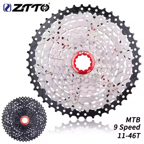 ZTTO 9 Speed 11-46T MTB Bicycle Cassette Mountain Bike Gears Wide Ratio Sprockets 9s k7 9speed Freew
