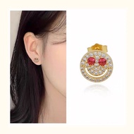 G Gwan Zhilong Bright Smiley Face Earrings All-Match High-End Earrings Unique Classy Ear Piercing Sw