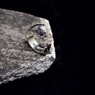 生物學/Mustela putorius furo雪貂 925純銀戒指