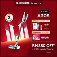 Tineco A30S Cordless Stick Vacuum Cleaner | 160W Suction | 60 Mins Runtime | 1L Large Dustbin | Zero