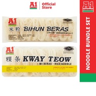 A1 Instant Rice Bihun (455g) 米粉 + Instant Kway Teow (365g) 粿条 Bundle Set