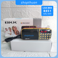 [HCM]Loa BKK B851 -  2 Pin Sạc - 2 Khe Cắm Thẻ Nhớ  Nghe Thẻ Nhớ FM Radio