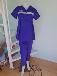 ชุดคลุมท้องพยาบาลฟ้าEMS #ชุดคลุมท้องEMS