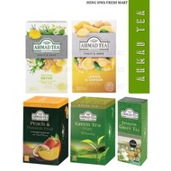 AHMAD TEA LONDON (Green Tea/Peach &amp; Passion Fruit/Jasmine Green Tea/Detox/Lemon &amp; Ginger)/Teh Hijau/Teh Hitam/ Black Tea