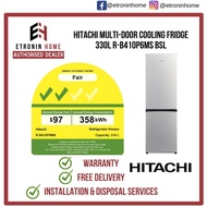 Hitachi Multi-Door Cooling Fridge 330L R-B410P6MS BSL