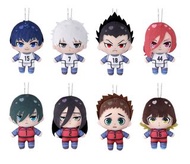 (包順豐櫃) (有散賣) Blue Lock Punitop Capsule Stuffed Plush Vol 2 Bandai Gashapon 藍色監獄 毛公仔吊飾 扭蛋 全套 8 款 潔世一 