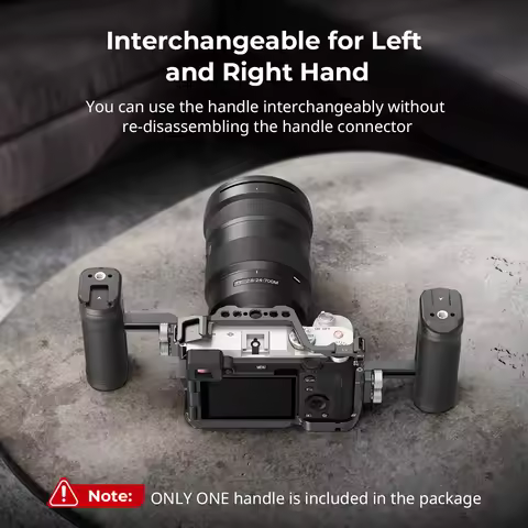 SmallRig Mini Side Handle for 1/4"-20 Threaded Holes Lightweight Portable Camera Cage Grip for Sony 
