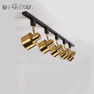 LED Gold Track light GU10 Ceiling Spotlight Industrial Track Lamp Bar Exhibition Clothing Store Ligh