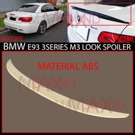 BMW E93 M3 M SPORT 3SERIES 2 PINTU M3 NAMPAK SPOILER BELAKANG SPOILER BOOT MATERIAL ABS