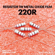 (PER 5 PIECES) 1W 1WATT 220R 220 OHM CF 5% ROHS RESISTOR