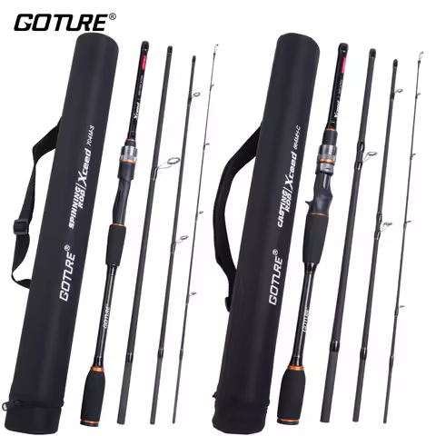Goture 4-piece Lure Fishing Rod 1.98M 2.1M 2.4M 2.7M 3M 30T+24T Carbon Fiber Spinning Casting Fishin
