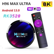 【Popular】 H96max Rk3528 Smart Tv Box 13.0 2.4g 5g Dual Wifi6 Bt5.0 3d 8k Hdr 4k Media Player 4g32g64g Set Box H96 Max Ultra