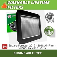 Subaru Forester 2010 - 2018 Air Filter - Subaru XV 2012 - 2017 Air Engine Filter Washable Type