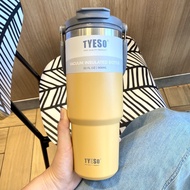 Tyeso Tumbler With Handle  Stainless Steel Double Layer Insulated Thermos Flask Water Bottle 600/750/900/1200ml