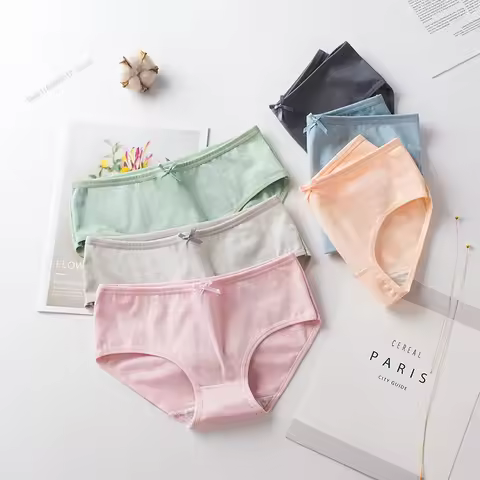Beauty Pure Cotton Panties Women's Cotton Panties, Free-size Panties Soft Cotton Boxer Shorts Triang