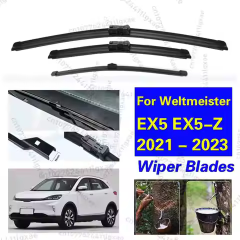 Front Rear Wiper Blades For Weltmeister EX5 EX5-Z 2021 2022 2023 Windscreen Windshield Windows Brush