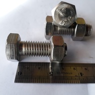 RATU BOLT M14X40 STAINLESS STEEL SS NUT BOLT M14