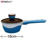 KSISE Non Stick Titanium Double Color Milk Pot 18cm PFOA Free