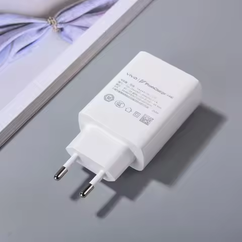 Original VIVO 44W Fast Charger EU US FlashCharge Power Adapter Type C Cable For VIVO V20 V21 V23 Pro