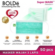 Masker Premium Plus 3 Ply 50 Pcs BOLDe