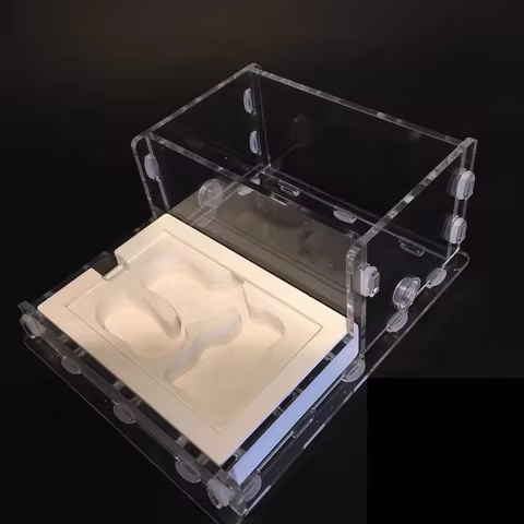 Mini Flat Plaster Ant Nest Clear White Anthouse Kids DIY Assembling Educational Toys Children Gift T