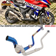 For ZONTES ZT310R 310R ZT310T ZT310X 2018-2022 Motorcycle Exhaust System Header Front Link Pipe Conn
