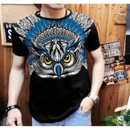 Cool Owl Batik Shirt For Men 03