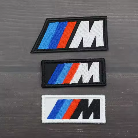 Embroidery Logo Patch Iron-on/Sew-on Badge DIY Clothes Jeans Bags Decoration For BMW M M3 M5 M6 X3 E