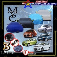 YMC 3Layer Super-Premium Car cover KANCIL Protector Waterproof Dust Rain Protection Selimut Kereta Y